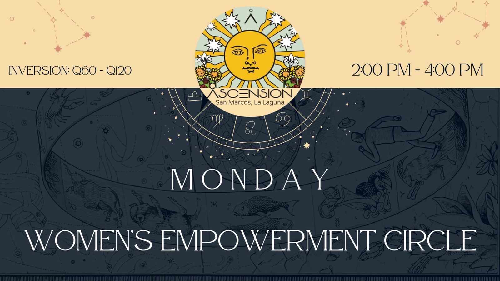 Step into a supportive space of strength and inspiration every Monday at Asension, above Nectar Cafe, as we gather for our Women’s Empowerment Circle.